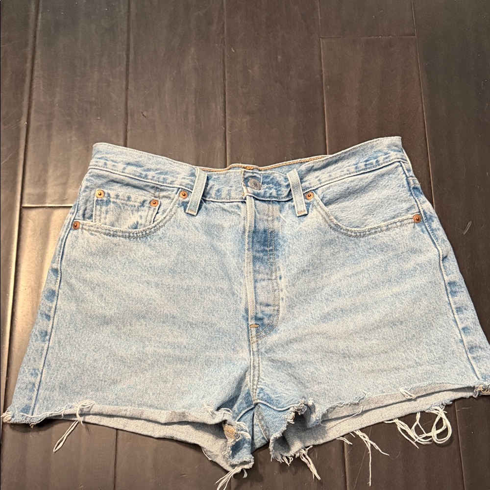 Levi's 501 Light Blue Shorts